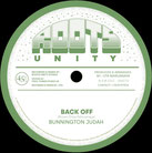 BUNNINGTON JUDAH  Back Off / Dubwise  Label: Roots Unity (7")