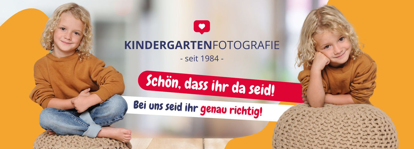 Fröhliche und strahlende Kinder mit dem Kinderfotograf von Junior-Foto