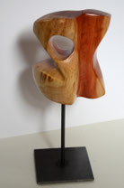 pink ivory, edelholzskulptur, abstrakt, modern, gunnar mozer