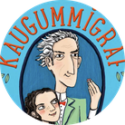 Aussschnitt aus dem Cover von Kirsten Reinhardts Kinderbuch "Der Kaugummigraf"