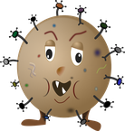 Microbe dans les modules de motricité en mousse