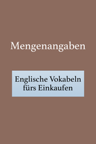 Mengenangaben auf Englisch.
