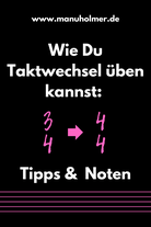 Tipps und Noten Taktwechsel üben