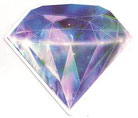 PEGATINA/STICKER - DIAMANTE - 6,4 CM X 7,6 CM (NUEVA) 0,80€.