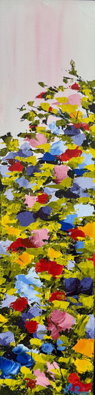 Titre: Bouquet de joie Grandeur: 24x6 pouces