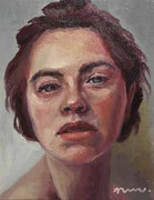 ノリコミシマの描く人物画、油絵、norico mishima’s portrait oil painting.
