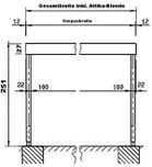 Carport Schnitt Höhen