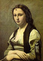 Camille Corot Woman with a Pearl