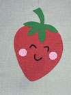 Glitzer Sweatshirt: Sweet Strawberry