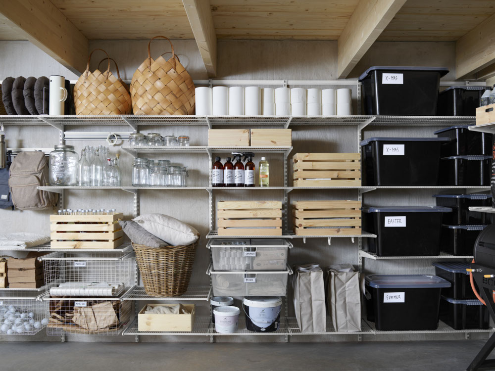 Elfa Regalsystem Garage, Kellerregal Metall, Regalsystem Keller