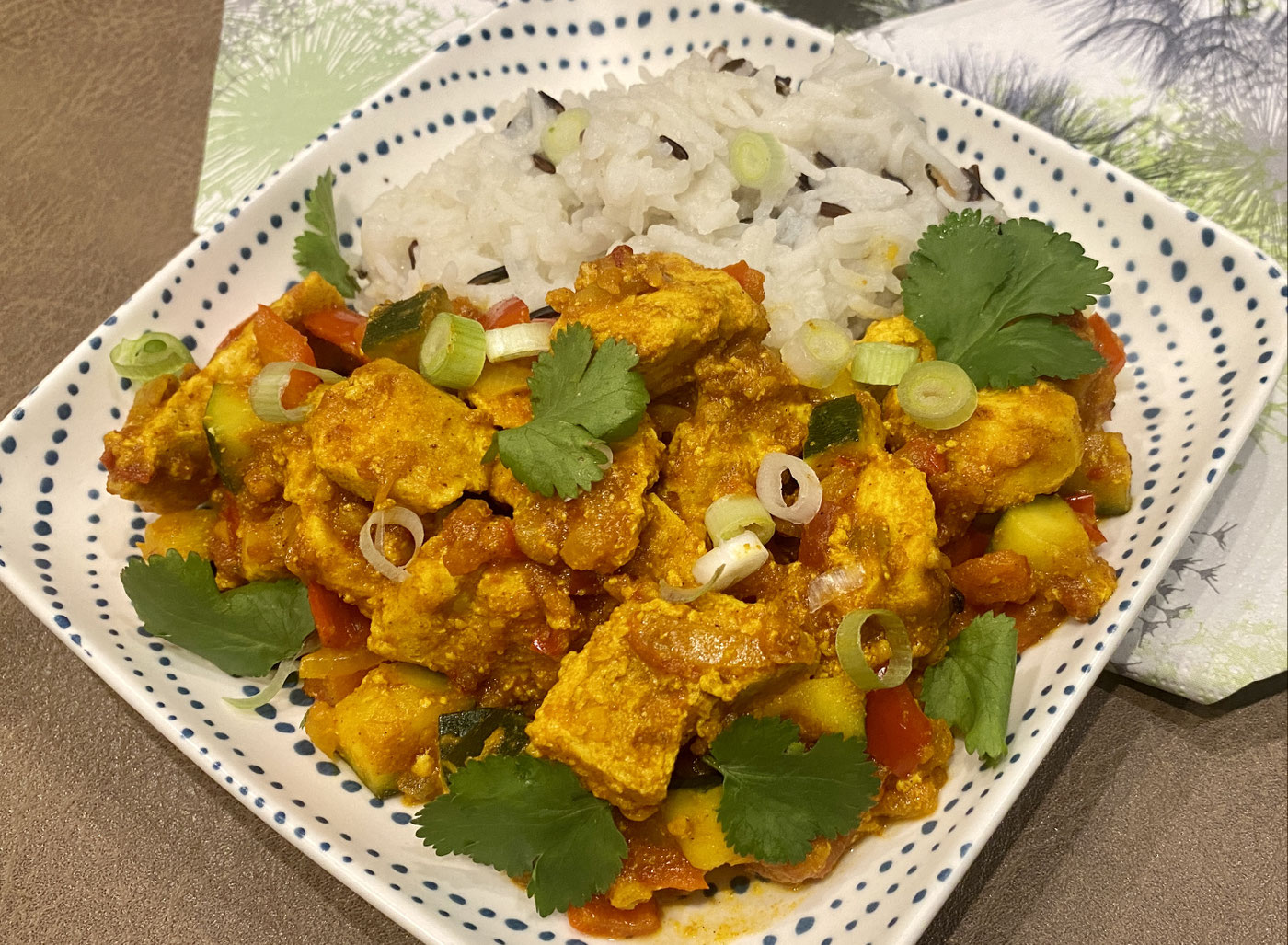 Hähnchen Tikka-Masala mit Reis - TheEssigs