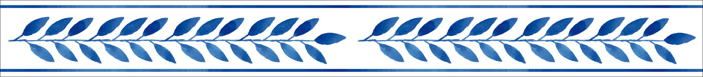 Vlies Bordüre mit griechische Muster, Meander Ornament - Schlüssel Muster hellblau im Aquarell - Design - wahlweise selbstklebend - Hergestellt in Deutschland - meinBordürenladen - meinAufkleberladen