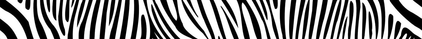 Wandbordüre mit schwarzen Zebrastreifen auf weißem Hintergrund  - Hergestellt in Deutschland - meinBordürenladen