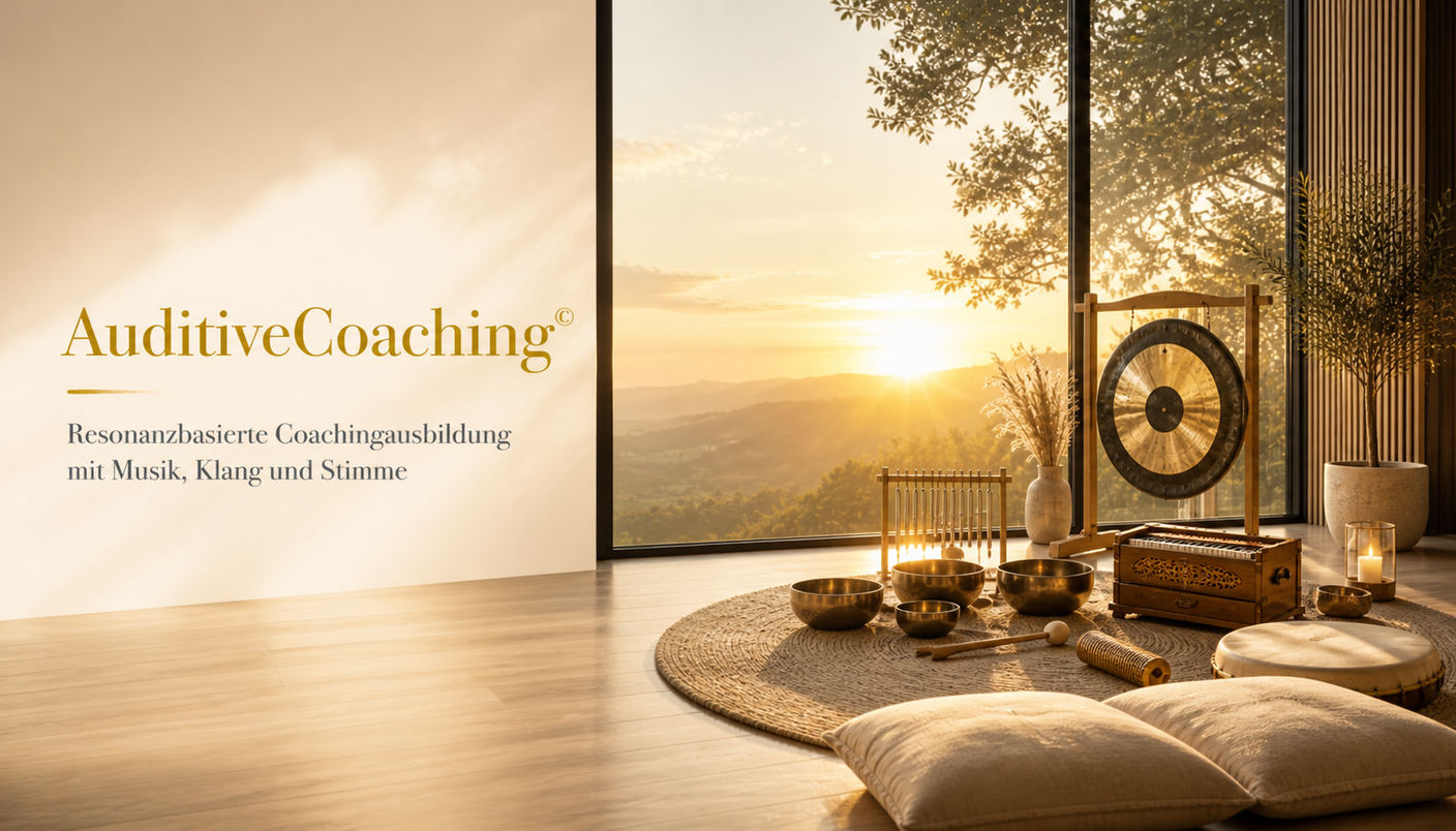 AuditiveCoaching©Ausbildung, Coaching mit Musik, Klang und Gesang. Von und mit Martina M. Schuster, ConAquila Akademie & Boxofhappiness.academy
