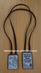 Hand Stitched Brown Scapular