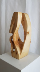 modern, abstrakt, holzskulptur, kiefer, gunnar mozer