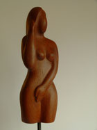 #modern#abstrakt#akt#edelholzskulptur#amboina#gunnar mozer