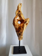 modern, abstrakt, haselnuss, edelholzskulptur, gunnar mozer