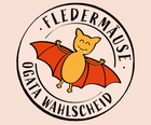 Logo der Ogata Wahlscheid, bunte Fledermaus