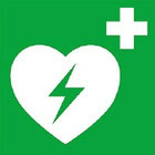 Dieses Logo weist auf das Vorhandensein eines Defibrillators hin.