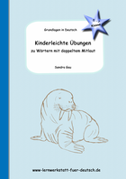 abwechslungsreiche Übungen doppelter Mitlaut, Wörter mit doppelten Konsonanten, Übung zu doppelten Konsonanten, Übung zu doppelten Mitlaiten, Arbeitsblätter zu Mitlautverdoppelung, Arbeitsblätter Rechtschreibregeln