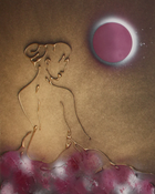 Mondfrau in lila