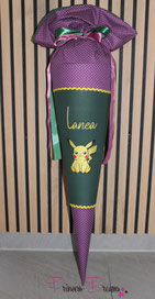 Personalisierte Pikachu Schultüte mit Name zur Einschulung