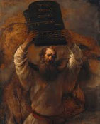レンブラント　「モーセの十戒」1659年　free　artworksより