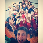 "Selfie" després de la victòria del Sots 21 a la Salle Horta.