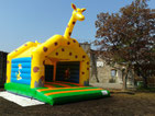 Hüpfburg Giraffe