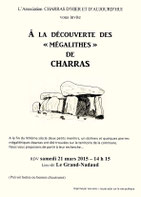 Charras d'Hier et d'Aujourd'hui - Charras - 16 - mégalithe - Le Grand Nadaud 