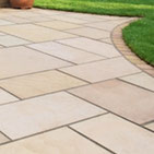 Indian sandstone paving