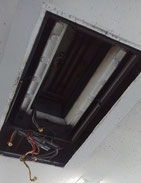 エアコンクリーニング　天井埋め込み2方向型　熱交換器　