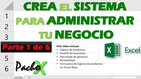 Sistema para administrar tu negocio Microsoft Excel