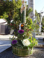 伊万里神社の門松