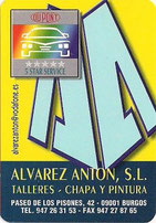 CALENDARIO DE BOLSILLO - COMERCIALES - TALLERES ALVAREZ ANTON S.L. (BURGOS) AÑO 2.007 (NUEVO) 0,30€.