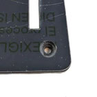 Countersunk hole in rhizobox rear panel