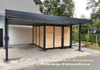 Carport Metall mit Kammer