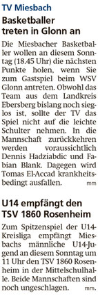 Artikel im Miesbacher Merkur am 11. Februar 2023 - Zum Vergrößern klicken