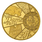 NOTRE-DAME DE PARIS 5 EURO OR