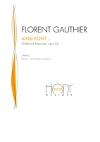 partition pour piano Florent Gauthier "ainsi font"