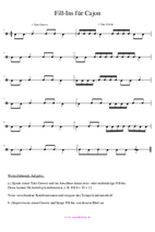 Cajon Noten Anfänger Pdf 