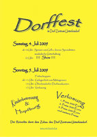 Plakat Dorffest 2009
