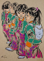 "Going school" by Kyoko Ishihara