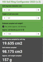 Soil ring calculator
