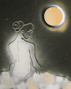 moonlight lady in white/creme