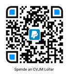 QR-Code + Link zu PayPal für Spende an CVJM Lollar