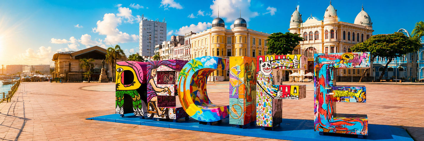  Volunteering Brasilien – Platz Marco Zero am Hafen von Recife im Bundestaat Pernambuco