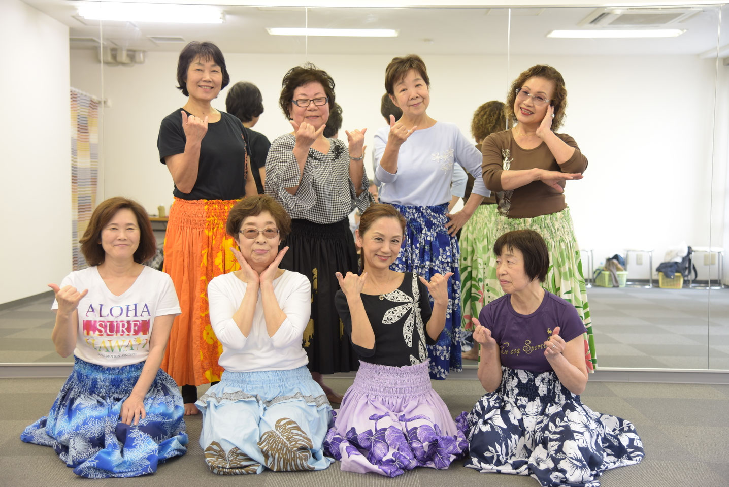 フラダンスのレッスン写真