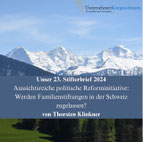 Mit unserem Stifterbrief sind Sie immer informiert zur Familienstiftung in Deutschland und Liechtenstein.